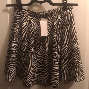 Zebra print skirt